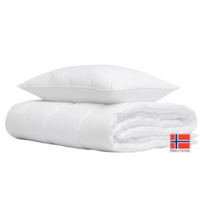 Dyne-pude sæt - Allergivenlig og praktisk helårs fiberdyne og pude - 140x220 cm - Komplett fra Høie Of Scandinavia