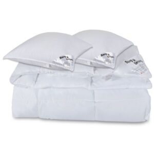 Dyne pude sæt - Helårs fiberdyne 200x220 cm + 2 stk puder 60x63 cm - Microfiber dyne - Borg Living