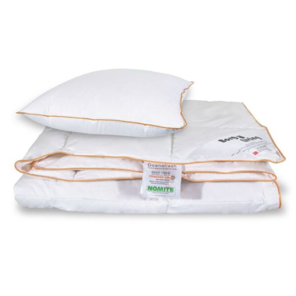 Dyne pude sæt - Moskusdun sommerdyne - Sommerdyne 150x210 cm + pude 60x63 cm - Borg Living