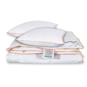 Dyne pude sæt - Moskusdun sommerdyne - Sommerdyne 200x200 cm + 2 puder på 60x63 cm - Borg Living