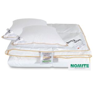 Dyne pude sæt - Sommerdyne 200x200 cm + 2 puder med gåsedun - Sommer gåseduns dyne og pude sæt - Borg Living