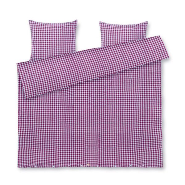JUNA dobbelt sengetøj 200x220 cm - 100% økologisk bomuld - Bæk&Bølge fuchia