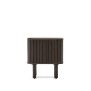 KAVE HOME Mailen sengebord, m. 2 skydelåger - mørk askefinér (50x55)
