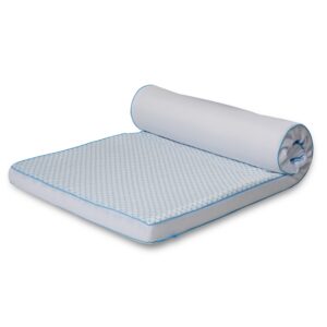 Kølende topmadras - 140x200 cm - 7 zoner - Luksus memoryskum topmadras 8 cm høj - SLEEP TECH By Borg