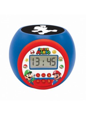 Mario Super projektor vækkeur med timer
