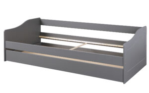 NORDIC LIVING COLLECTION Malte udtræksseng, uden lamelbund, uden madras - grå fyrretræ (90x200)