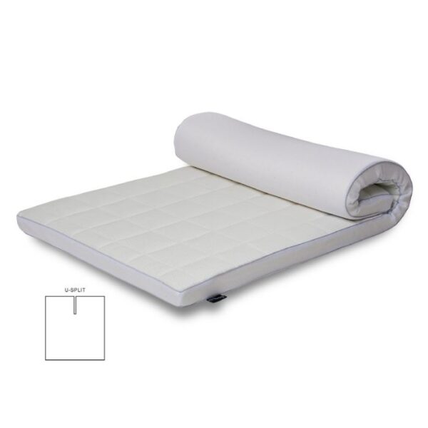 Naturlatex U-split topmadras - 180x200 cm - 7 cm høj - 100% Talalay naturlatex - Nature By Borg