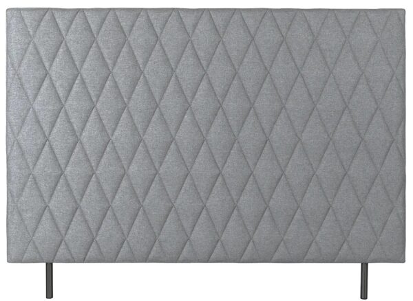 Sengegavl 160x135 cm - Lysegråt hovedgærde med harlequin tern - Nordstrand Home