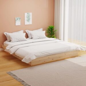 Sengeramme uden madras 160x200 cm massivt træ
