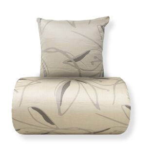 Sengetøj - 100% bomuldssatin - Iris - Beige blomster print