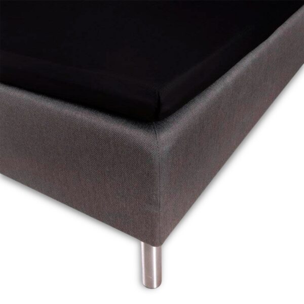 Silkelagen - Kuvertlagen 90x200x8 cm - Sort - 100% Silke - Butterfly Silk