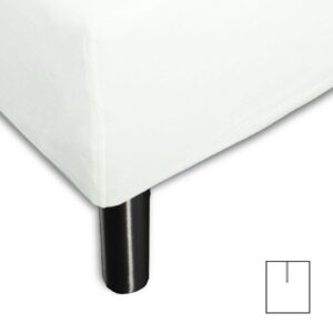 Splitlagen - U-split - 180x200 cm - Hvid - 100% Bomuld jersey lagen - Stræklagen til elevationsseng