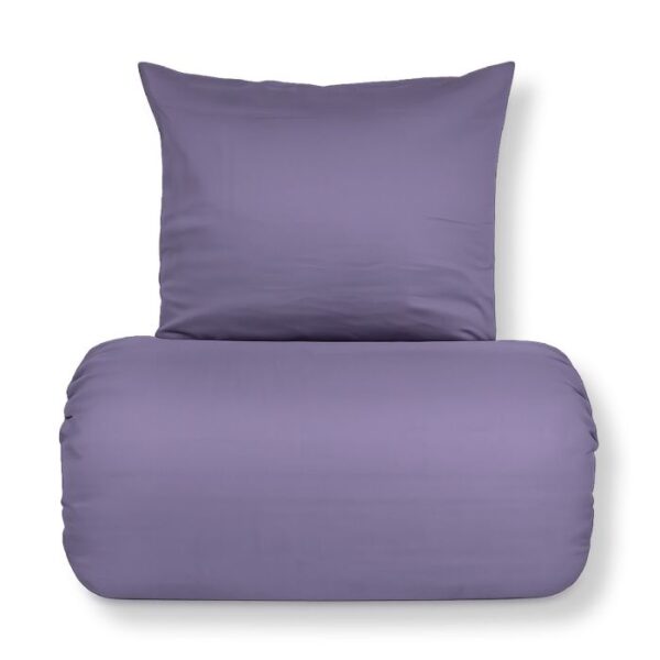 Bambus sengetøj 140x220 cm - 100% bambus - Lilla satinvævet