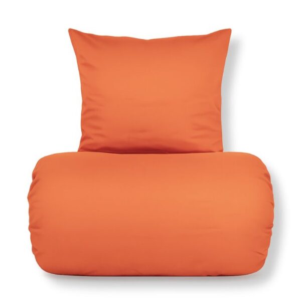 Bambus sengetøj 140x220 cm - 100% bambus - Orange satinvævet