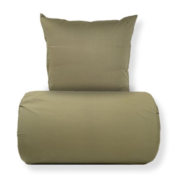Dobbelt sengetøj 200x200 cm - Stonewashed - Firm green
