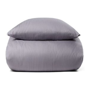 Dobbelt sengetøj 200x220 cm - Egyptisk bomuld - Lavendel jacquardvævede striber