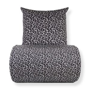 Dobbelt sengetøj 240x220 cm - 100% Bomuld - Leopard print