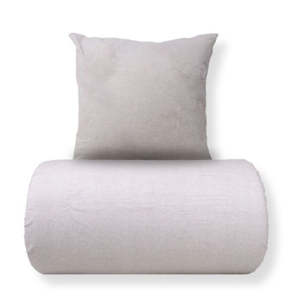 Dobbelt sengetøj 240x220 cm - Bomulds flonel - Grey Melange
