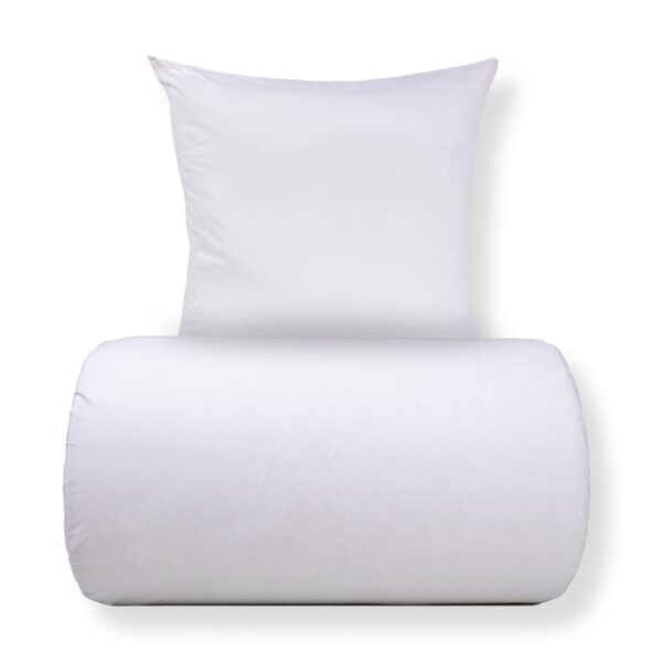 Dobbelt sengetøj 240x220 cm - Stonewashed - Firm white