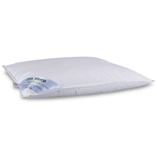 Dunpude 50x60 cm - Mellem hovedpude med moskusdun - 1 kammer hovedpude - Zen Sleep