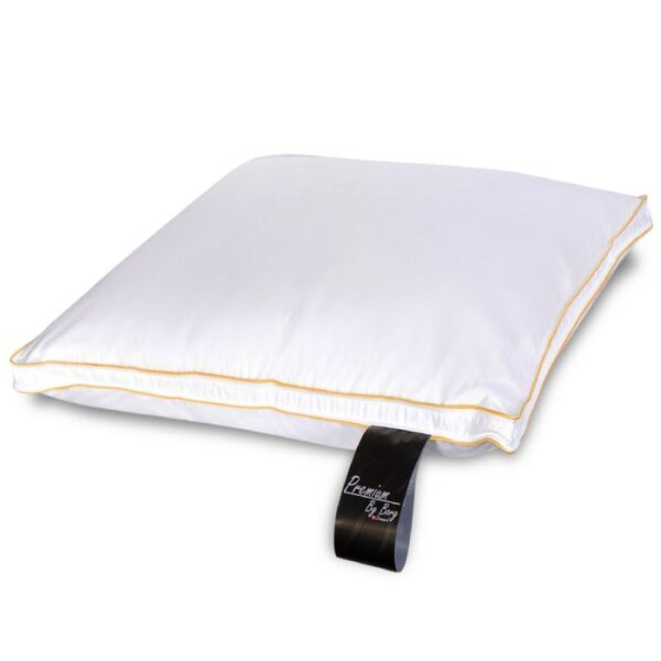 Hovedpude med moskusdun - Høj fyldig pude - 3 kammer dunpude - 60x63 cm - Premium By Borg