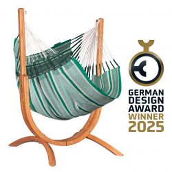 LA SIESTA Udine Organic Hammock Chair with Stand - Agave - Hængekøje