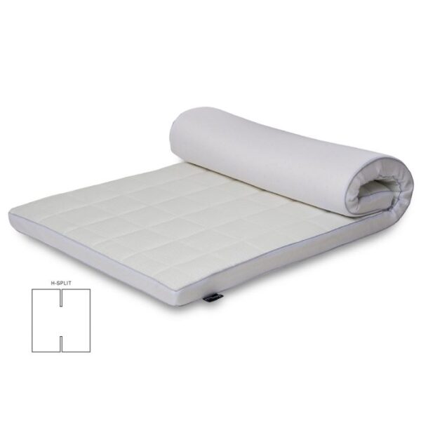 Naturlatex H-split topmadras - 180x200 cm - 7 cm høj - 100% Talalay naturlatex - Nature By Borg