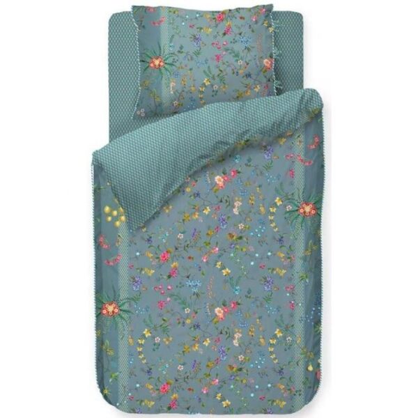 Sengetøj 140x200 cm - 100% bomuldspercale - Pip Studio - Petit Fleurs Blue