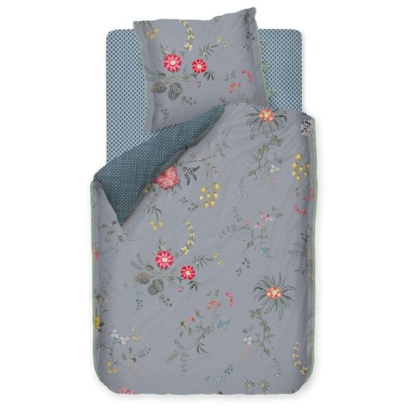 Sengetøj 200x220 cm - Fleur Grandeur Blue - Vendbar sengesæt i 100% bomuld - Pip Studio sengetøj
