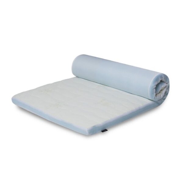Topmadras 7 zoner - 180x200 cm - Højde på 7 cm - Antibakterielt betræk med aloe vera - Memoryskum top madras til dobbelt seng - By Borg