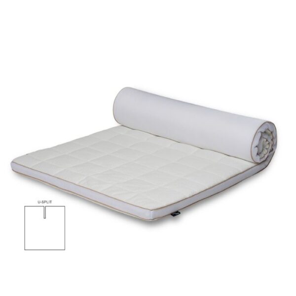 U-Split Topmadras - 180x200 cm 5 cm høj - NASA Memory Skum - Borg Living - Ergonomisk topmadras