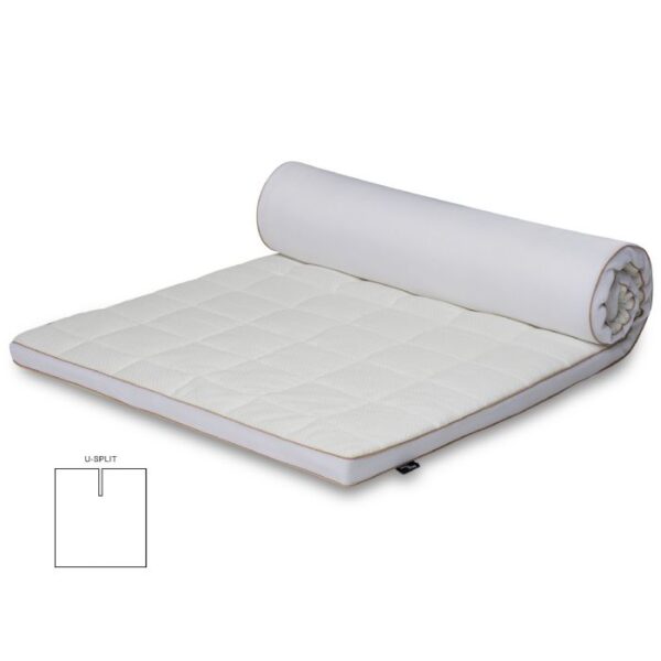 U-Split topmadras - 180x200 cm 5 cm høj - NASA Memoryskum - Ergonomisk topmadras - Borg Living