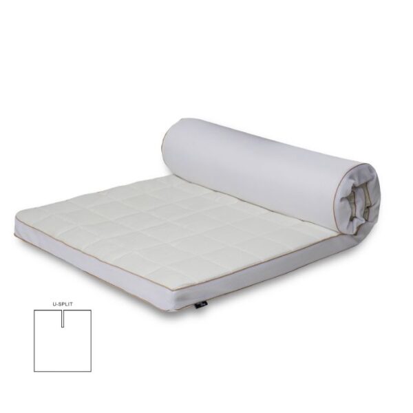 U-split topmadras - 160x200 cm 8 cm høj - NASA Memory skum - Borg Living - Ergonomisk topmadras