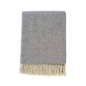 Uldplaid - 140x200 cm - Cashmere og merinould - Lucas Granite