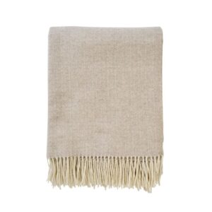 Uldplaid - 140x200 cm - Cashmere og merinould - Lucas Taupe