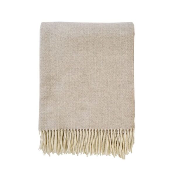 Uldplaid - 140x200 cm - Cashmere og merinould - Lucas Taupe