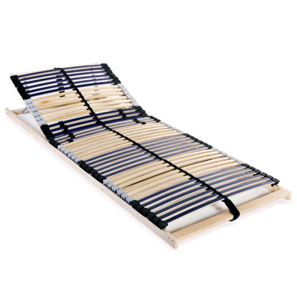 vidaXL lamelbund til seng med 42 lameller 7 zoner 90 x 200 cm