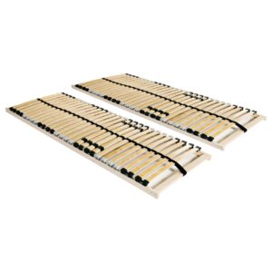 vidaXL lamelbunde til seng 2 stk. 28 lameller 7 zoner 80 x 200 cm