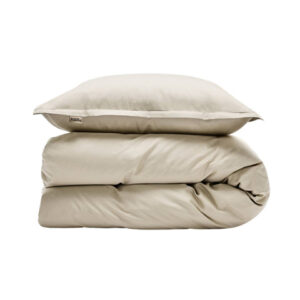 Allergivenligt Sengetøj Egyptisk Bomuld Sand (Høj Tc - 400) - - 140x220 Cm - - Nordic Weaving -