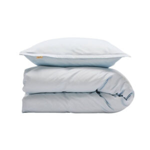 Allergivenligt Sengetøj Egyptisk Bomuld Sky Blue (Høj Tc - 400) - - 140x220 Cm - - Nordic Weaving -