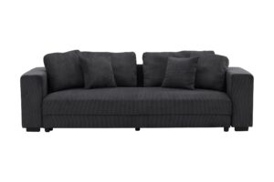 Bellman sovesofa 3 personers 4 pyntepuder fløjl grå