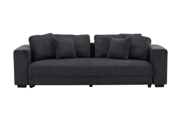 Bellman sovesofa 3 personers 4 pyntepuder fløjl grå