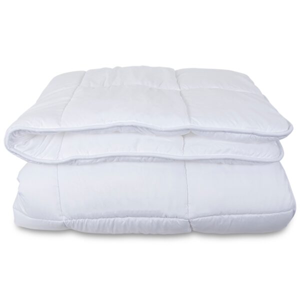 Dobbelt vinter fiberdyne - Allergivenlig 2 lags termodyne - 240x220 cm - Fugt absorberende vinterdyne med hulfibre