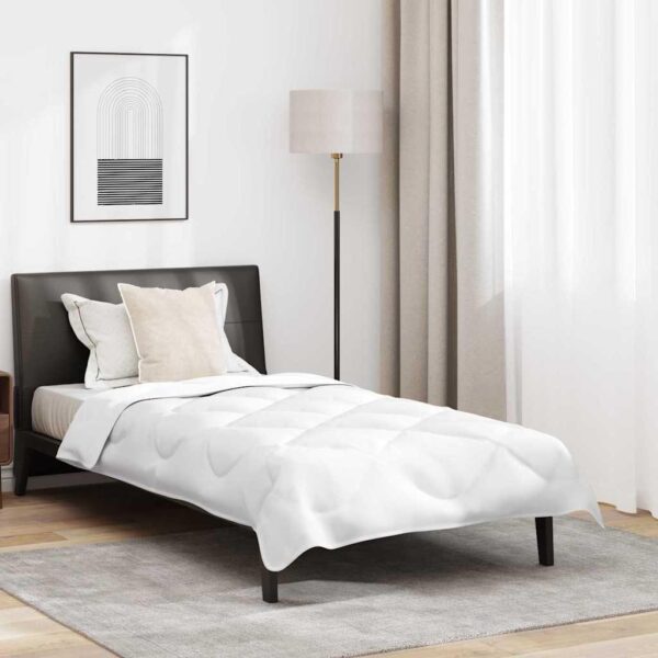 Dyne og pude - vinterdyne sæt i hvid microfiber, 140 × 200 cm