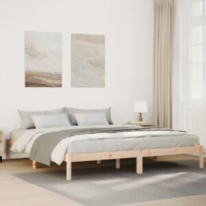 Ekstra lang sengeramme uden madras 180 x 210 cm i massivt fyrretræ