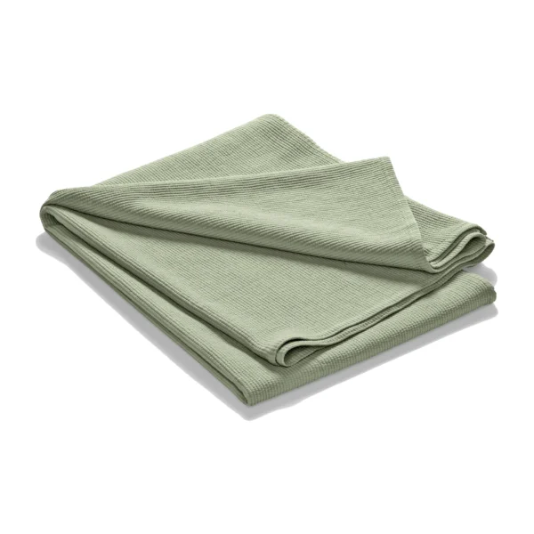 Etol Design Stripe sengetæppe stenvasket bomuld 180x260 Salvia