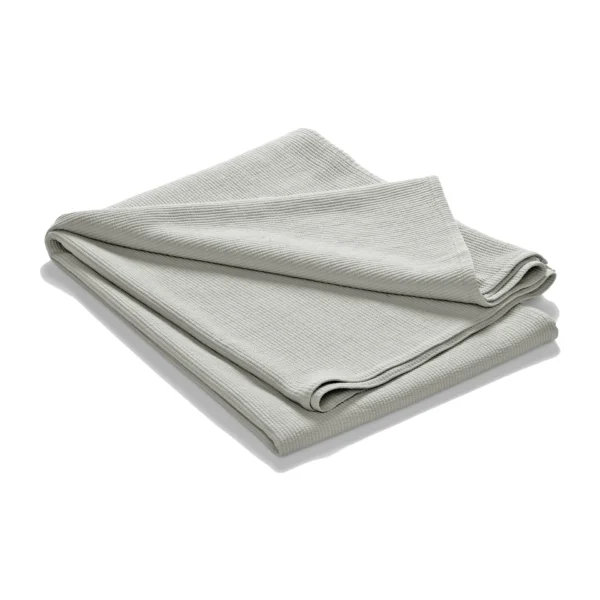 Etol Design Stripe sengetæppe stenvasket bomuld 260x260 Lysegrå