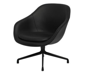 HAY About A Lounge Chair - AAL 81 - Sort Sierra Læder - Inkl. Pude