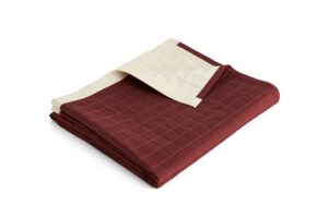 HAY - Dori Sengetæppe - B195 x L245 cm - Mørkerød
