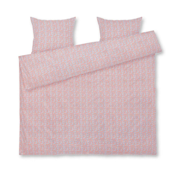 Juna - Pleasantly Sengetøj 200x220 cm lys blå/rosa